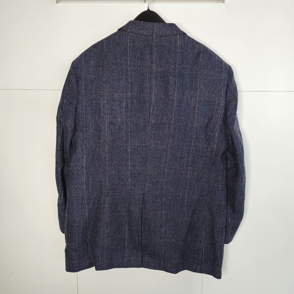 Barrister Elegant Navy Wool Blazer For Men View 2